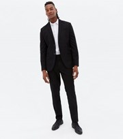 New Look Black Mid Rise Slim Suit Trousers